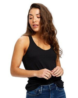 US Blanks US575 - Ladies 3.5 oz. Raw Edge Racer Tank