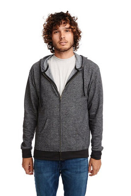 Next Level Apparel 9600 - Adult Pacifica Denim Fleece Full-Zip Hooded Sweatshirt