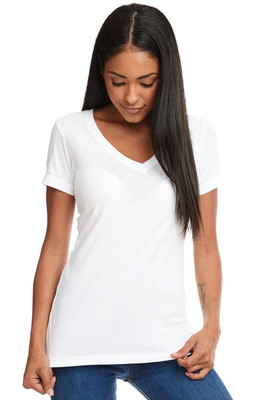 Next Level Apparel N1540 - Women's Lightweight Cotton Blend V-Neck Tee