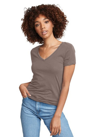 Next Level Apparel N1540 - Womens Lightweight Cotton Blend V-Neck Tee