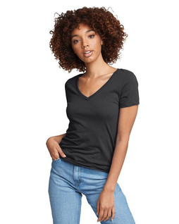 Next Level Apparel N1540 - Womens Lightweight Cotton Blend V-Neck Tee