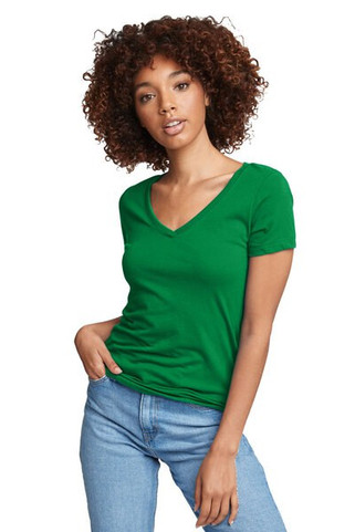 Next Level Apparel N1540 - Womens Lightweight Cotton Blend V-Neck Tee