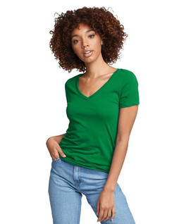Next Level Apparel N1540 - Womens Lightweight Cotton Blend V-Neck Tee