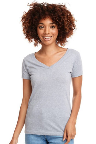 Next Level Apparel N1540 - Womens Lightweight Cotton Blend V-Neck Tee