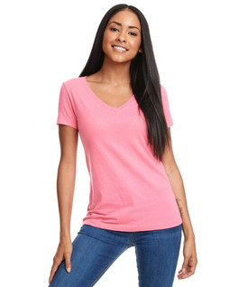 Next Level Apparel N1540 - Womens Lightweight Cotton Blend V-Neck Tee