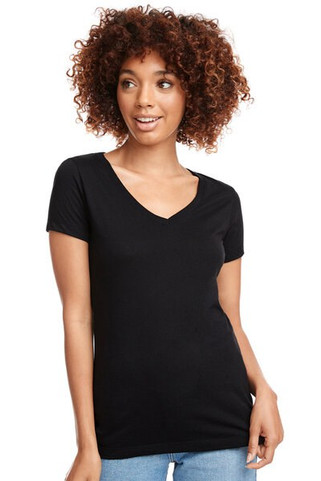 Next Level Apparel N1540 - Womens Lightweight Cotton Blend V-Neck Tee