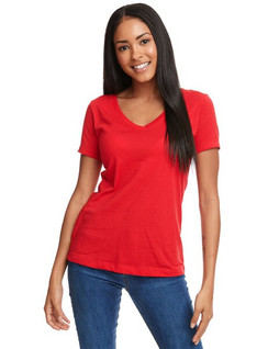 Next Level Apparel N1540 - Womens Lightweight Cotton Blend V-Neck Tee