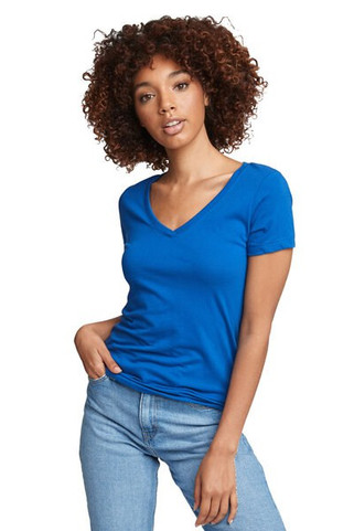 Next Level Apparel N1540 - Womens Lightweight Cotton Blend V-Neck Tee