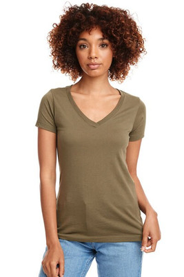 Next Level Apparel N1540 - Women's Lightweight Cotton Blend V-Neck Tee