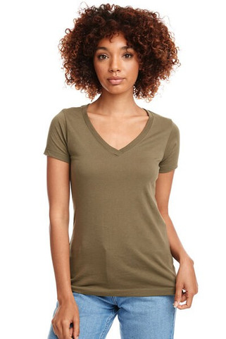 Next Level Apparel N1540 - Womens Lightweight Cotton Blend V-Neck Tee