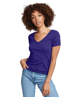 Next Level Apparel N1540 - Camiseta Ligera de Algodón y Poliéster para Mujer