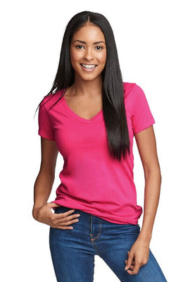 Next Level Apparel N1540 - Women's Lightweight Cotton Blend V-Neck Tee