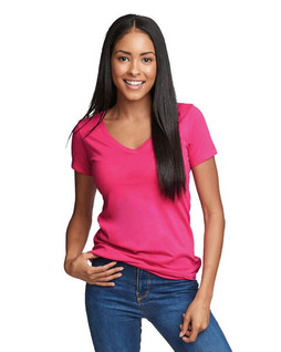 Next Level Apparel N1540 - Womens Lightweight Cotton Blend V-Neck Tee