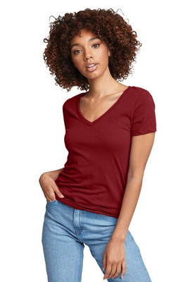 Next Level Apparel N1540 - Women's Lightweight Cotton Blend V-Neck Tee