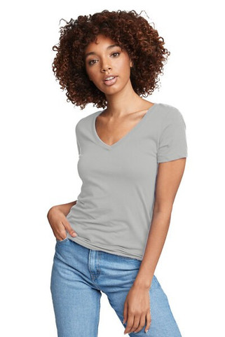 Next Level Apparel N1540 - Womens Lightweight Cotton Blend V-Neck Tee