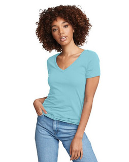 Next Level Apparel N1540 - Womens Lightweight Cotton Blend V-Neck Tee