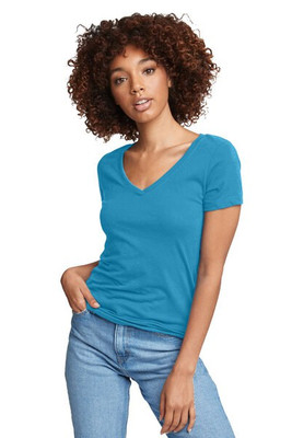 Next Level Apparel N1540 - Women's Lightweight Cotton Blend V-Neck Tee