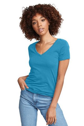 Next Level Apparel N1540 - Womens Lightweight Cotton Blend V-Neck Tee