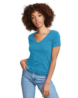 Next Level Apparel N1540 - Camiseta Ligera de Algodón y Poliéster para Mujer