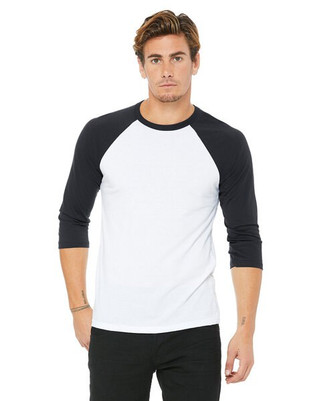 Bella+Canvas 3200 - Unisex 3/4-Sleeve Baseball T-Shirt