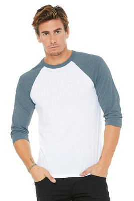 Bella+Canvas 3200 - Unisex 3/4-Sleeve Baseball T-Shirt