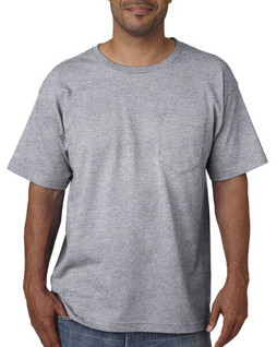 Bayside BA5070 - Adult Short-Sleeve T-Shirt with Pocket