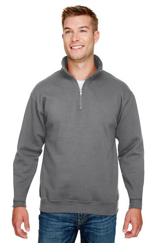 Bayside BA920 - Unisex 9.5 oz., 80/20 Quarter-Zip Pullover Sweatshirt