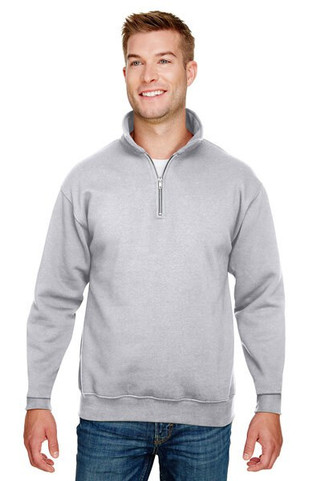 Bayside BA920 - Unisex 9.5 oz., 80/20 Quarter-Zip Pullover Sweatshirt