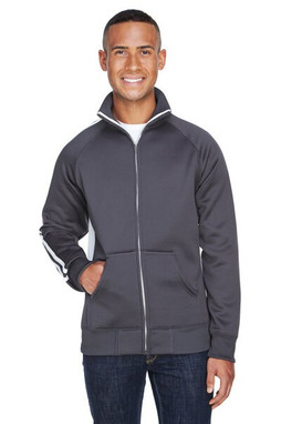 J. America JA8858 - Adult Vintage Poly Fleece Track Jacket