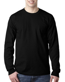 Bayside BA8100 - Adult 6.1 oz., 100% Cotton Long Sleeve Pocket T-Shirt