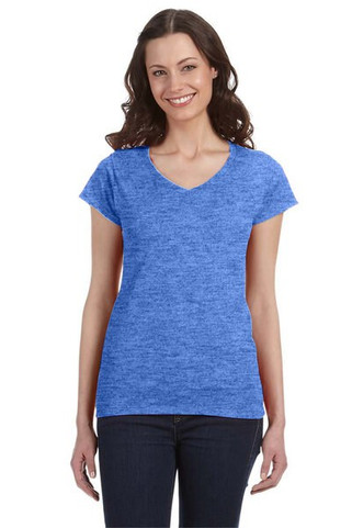 Gildan G64VL - Softstyle® Ladies 4.5 oz. Junior Fit V-Neck T-Shirt