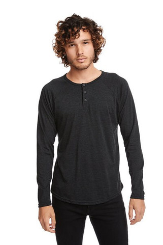 Next Level Apparel 6072 - Mens Triblend Long-Sleeve Henley