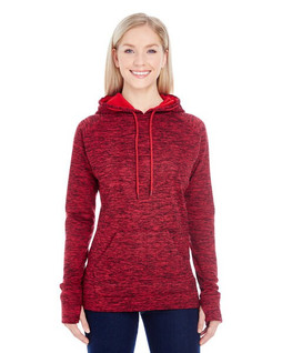J. America JA8616 - Ladies Cosmic Contrast Fleece Hooded Sweatshirt