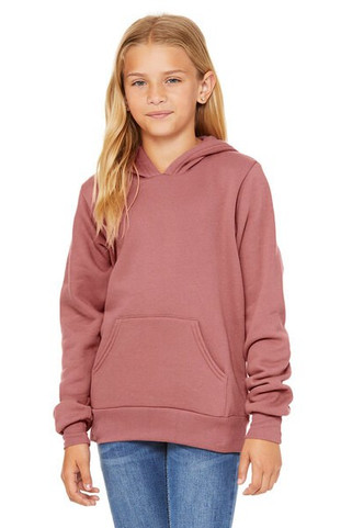 Bella+Canvas 3719Y - Youth Sponge Fleece Pullover Hooded Sweatshirt