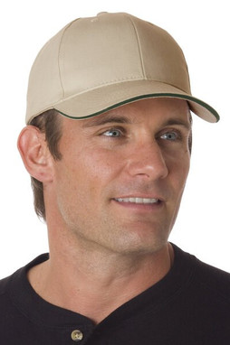 Bayside BA3621 - 100% Brushed Cotton Twill Structured Sandwich Cap