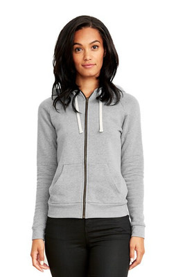 Next Level Apparel 9603 - Ladies Malibu Raglan Full-Zip Hooded Sweatshirt