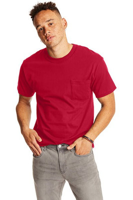 Hanes 5190P - Adult Beefy-T® with Pocket
