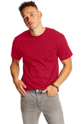 Hanes 5190P - Adult Beefy-T® with Pocket