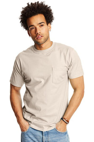 Hanes 5190P - Adult Beefy-T® with Pocket