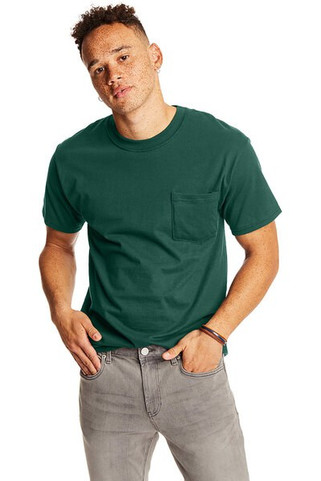 Hanes 5190P - Adult Beefy-T® with Pocket