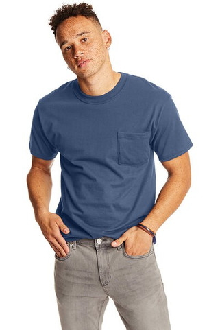 Hanes 5190P - Adult Beefy-T® with Pocket