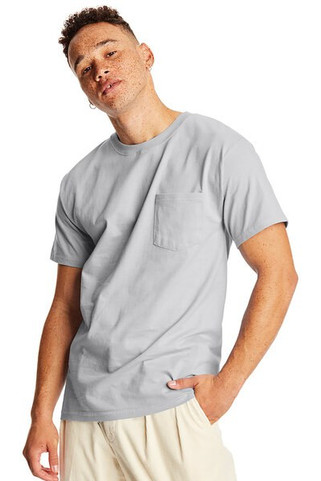 Hanes 5190P - Adult Beefy-T® with Pocket