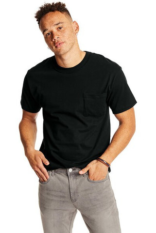 Hanes 5190P - Adult Beefy-T® with Pocket