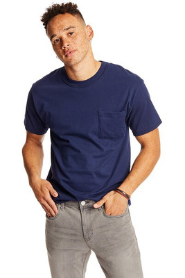 Hanes 5190P - Adult Beefy-T® with Pocket