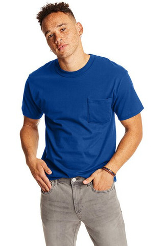 Hanes 5190P - Adult Beefy-T® with Pocket
