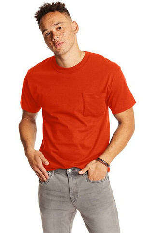 Hanes 5190P - Adult Beefy-T® with Pocket