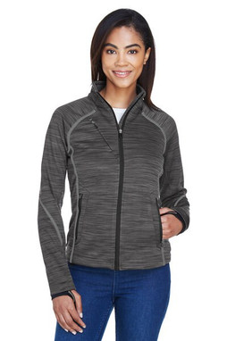North End 78697 - Ladies Flux Mélange Bonded Fleece Jacket