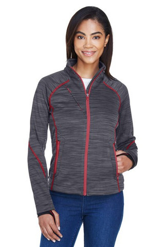 North End 78697 - Ladies Flux Mélange Bonded Fleece Jacket