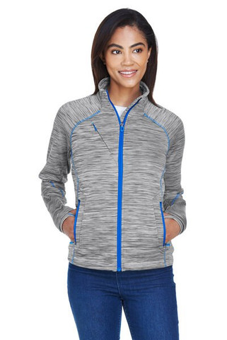 North End 78697 - Ladies Flux Mélange Bonded Fleece Jacket