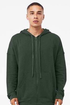 Bella+Canvas 3759 - Unisex Sponge Fleece DTM Full-Zip Hooded Sweatshirt